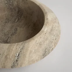 Pamono Silver Travertine Eclipse Bowl from Kiwano Concept> Tabletop|Bowls