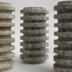 Pamono Silver Travertine Layer Vase from Kiwano Concept><noscript><img width=