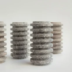 Pamono Silver Travertine Layer Vase from Kiwano Concept><noscript><img width=