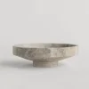 Pamono Silver Travertine Narrow Bowl from Kiwano Concept> Tabletop|Bowls