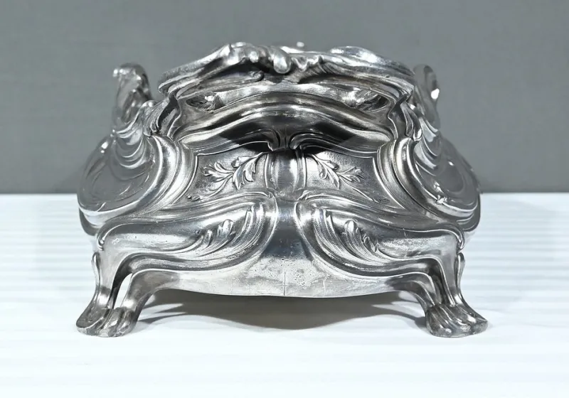 Hot Pamono Silvered Bronze Planter by Victor Saglier