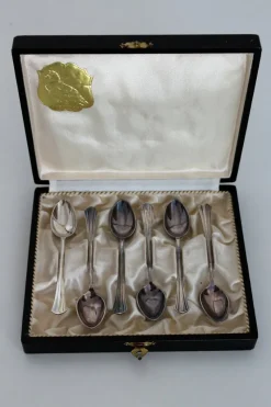 Best Pamono Silvered Mocca Spoons from Argentor Werke, 1950s, Set of 6