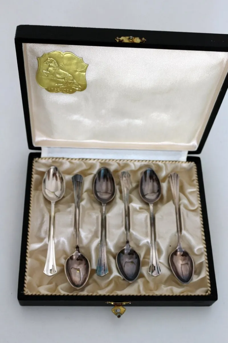 Best Pamono Silvered Mocca Spoons from Argentor Werke, 1950s, Set of 6