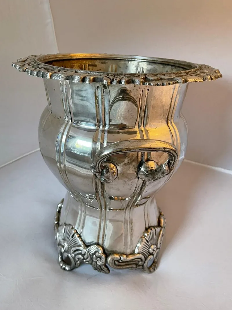 Pamono Silver-Plated Champagne Bucket or Wine Cooler from Royal Sheffield> Ice Buckets & Wine Coolers