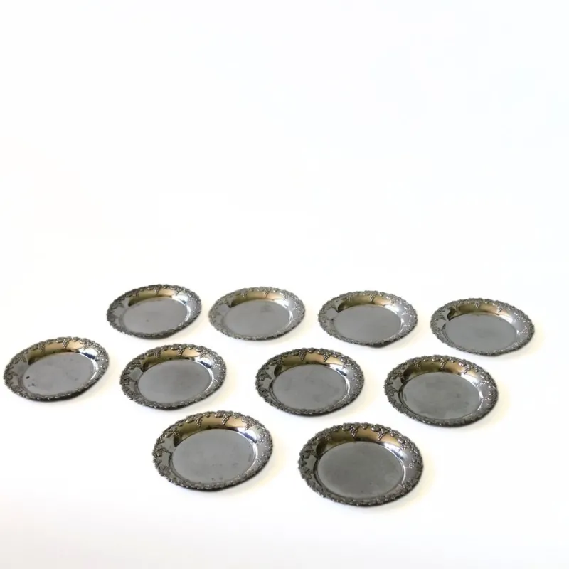 Best Pamono Silver-Plated Coasters, Sweden, 1900s, Set of 5