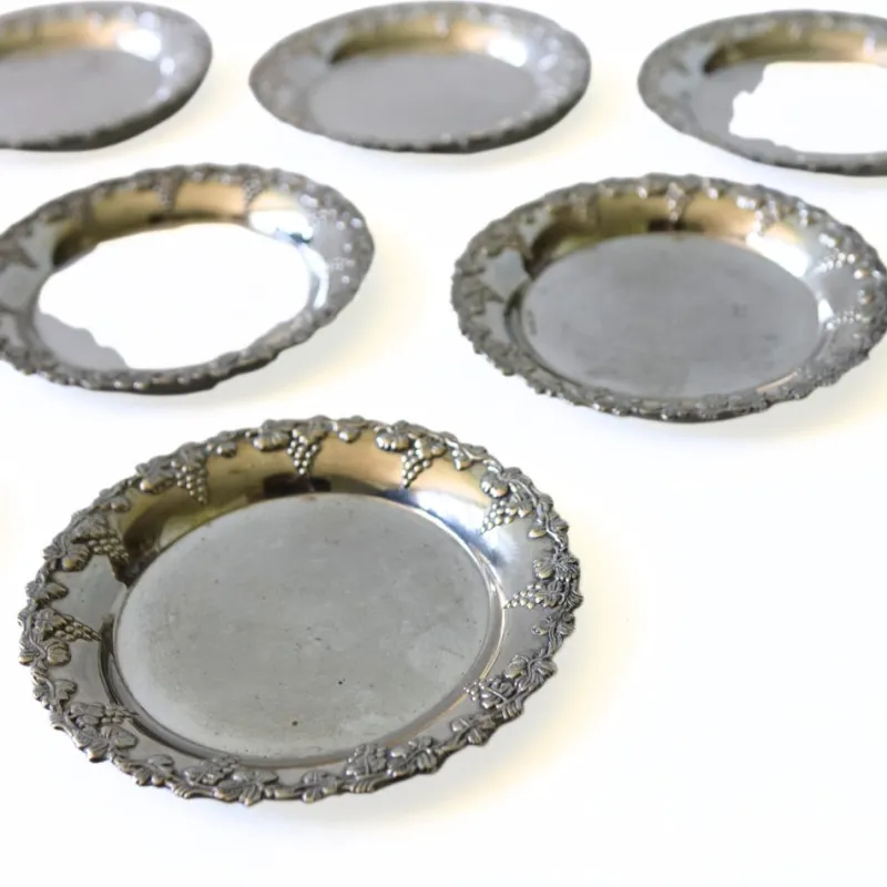 Best Pamono Silver-Plated Coasters, Sweden, 1900s, Set of 5