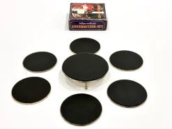 Sale Pamono Silver-Plated Coasters with Floral Decoration from Reader's Digest, 1980s, Set of 7