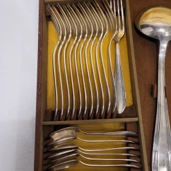 Clearance Pamono Silver-Plated Cutlery Set from Orfèvrerie-Couverts ATO, France, 19th Century, Set of 37