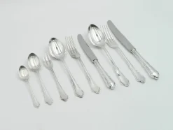 Pamono Silver-Plated Cutlery Set for Six People, 1920s, Set of 57><noscript><img width=