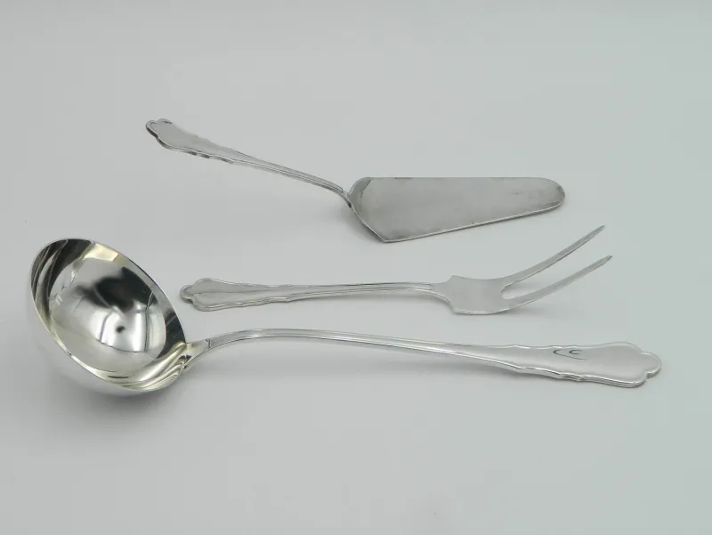 Pamono Silver-Plated Cutlery Set for Six People, 1920s, Set of 57> Cutlery & Serving Utensils