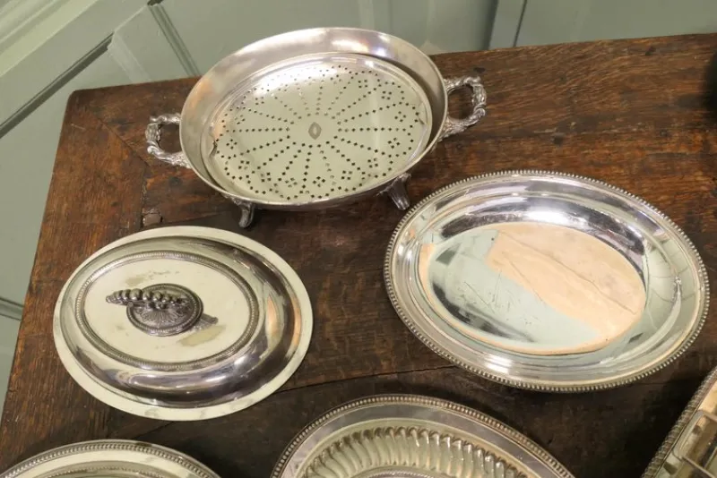 Outlet Pamono Silver-Plated Dinner Service, 1920s, Set of 6