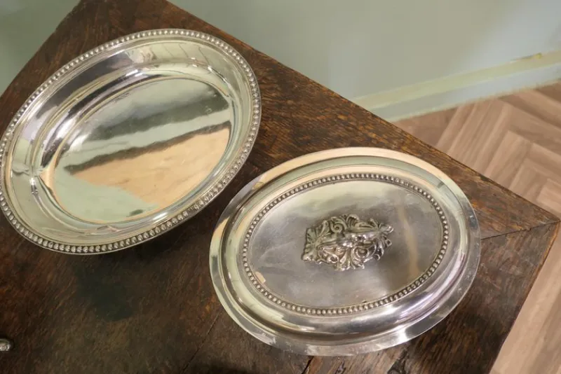 Outlet Pamono Silver-Plated Dinner Service, 1920s, Set of 6