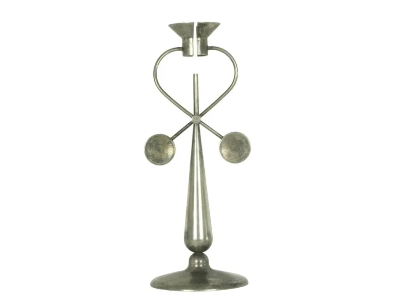 Hot Pamono Silver-Plated Metal Candleholder by Michele De Lucchi for Produzione Privata, 1996