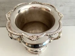Pamono Silver-Plated Metal Medici Cooler from Viners, Taiwan, 1960s><noscript><img width=