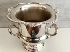 Pamono Silver-Plated Metal Medici Cooler from Viners, Taiwan, 1960s><noscript><img width=