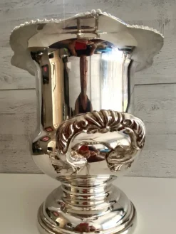 Pamono Silver-Plated Metal Medici Cooler from Viners, Taiwan, 1960s><noscript><img width=