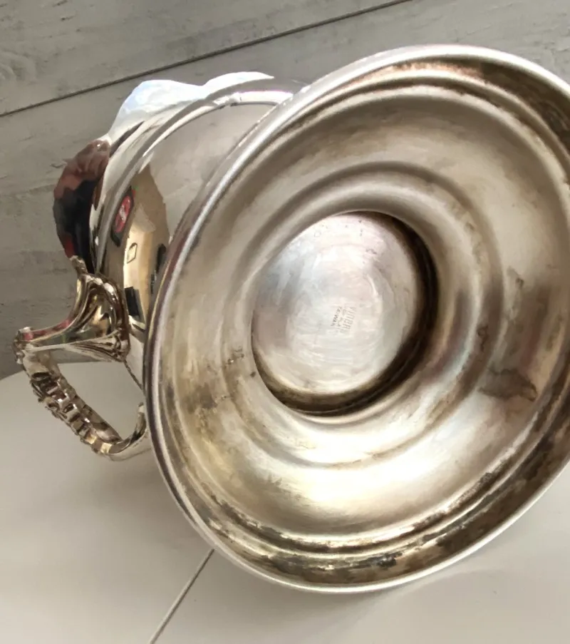 Pamono Silver-Plated Metal Medici Cooler from Viners, Taiwan, 1960s> Dinnerware Accessories