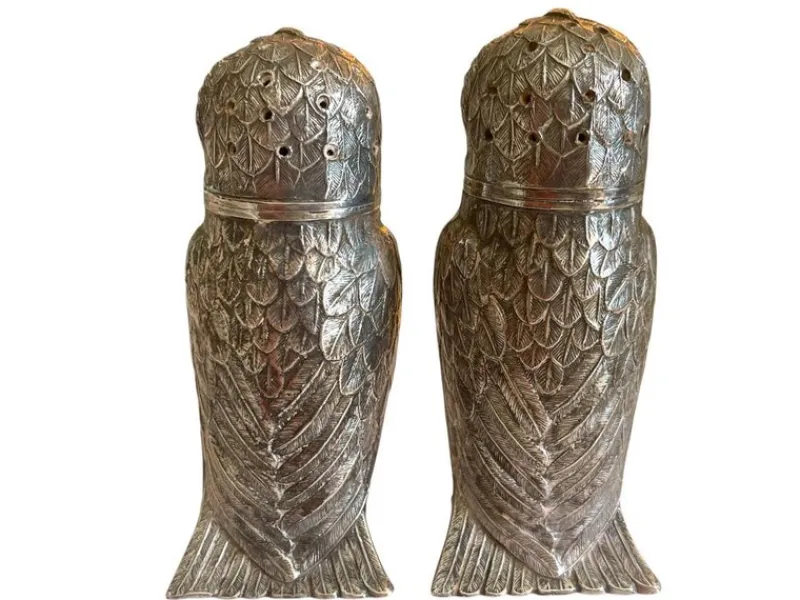Best Pamono Silver-Plated Metal Salt Shakers by Armand Frénais, Set of 2