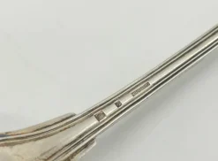Sale Pamono Silver-Plated Soup Cutlery Set with Spoons, Fork and Ladle from Christofle, France, 1900s, Set of 13