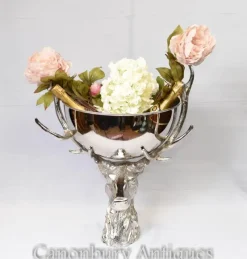 Hot Pamono Silver-Plated Stag Champagne Cooler