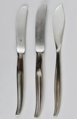 Pamono Silver-Plated Stockholm Flatware by Kurt Mayer for WMF, Germany, 1960s, Set of 120><noscript><img width=