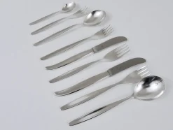 Pamono Silver-Plated Stockholm Flatware by Kurt Mayer for WMF, Germany, 1960s, Set of 120><noscript><img width=
