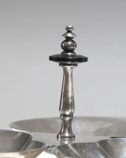 Pamono Silver-Plated Triple Leaf Server from FB Rogers Silver Co, 1950s><noscript><img width=