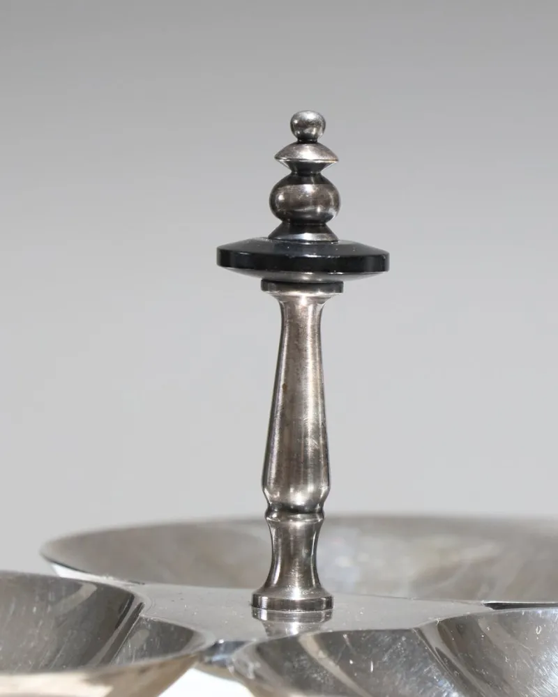 Pamono Silver-Plated Triple Leaf Server from FB Rogers Silver Co, 1950s> Serving Dishes