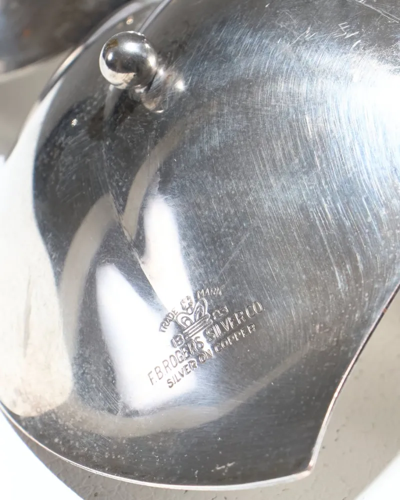 Pamono Silver-Plated Triple Leaf Server from FB Rogers Silver Co, 1950s> Serving Dishes