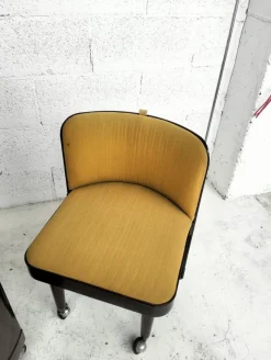 Pamono Silvi Vanity Table on Wheels and Chair from Studio Kastilia, 1970s, Set of 2