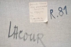 Pamono Simone Lacour, The Accessible of the Inaccessible, 1981, Oil on Canvas><noscript><img width=
