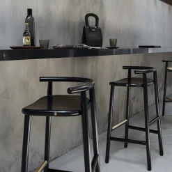 Clearance Pamono Single Curve Bar Stool by Nendo