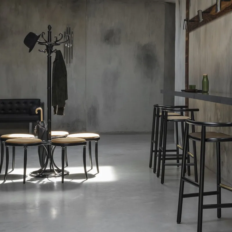 Clearance Pamono Single Curve Bar Stool by Nendo