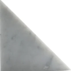 Pamono Single Large Bookend in White Carrara Marble with Triangular Shape> Bookends