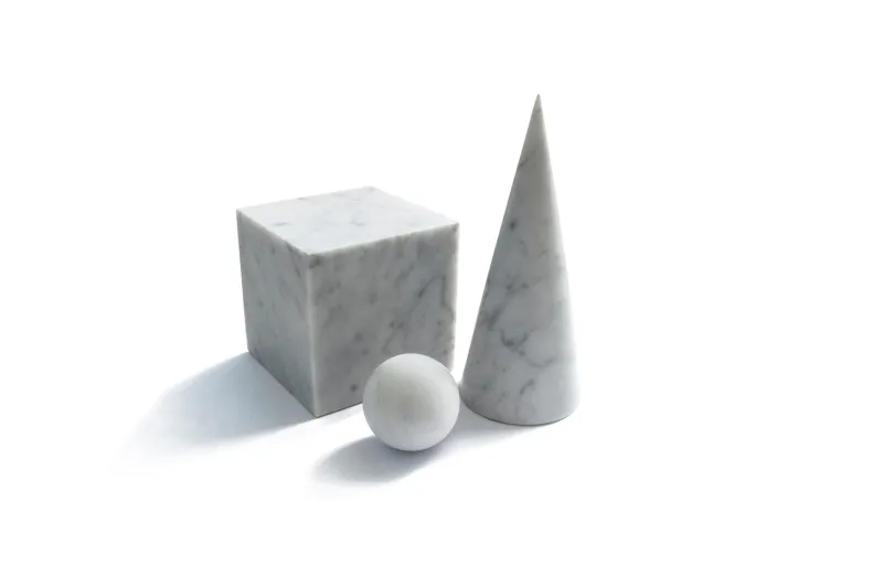 Pamono Single Large Bookend in White Carrara Marble with Triangular Shape> Bookends