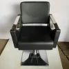 Best Pamono Skai Hairdresser Chair with Chromed Metal Armrests and Black Skai Leather, 2010s