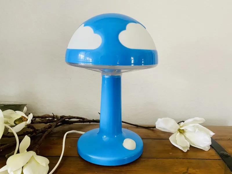 Pamono Skojig Mushroom Table Lamp with Clouds by Henrik Preutz for Ikea, 1990s
