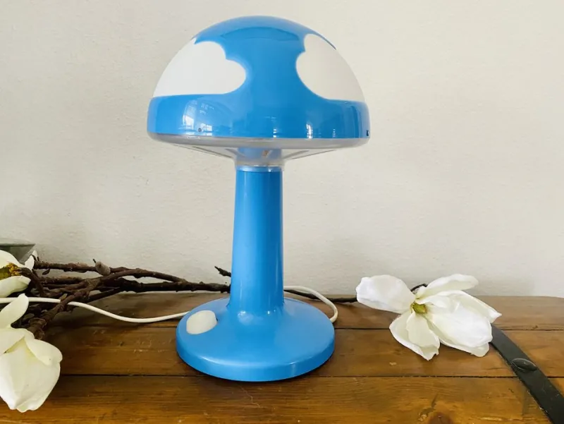 Pamono Skojig Mushroom Table Lamp with Clouds by Henrik Preutz for Ikea, 1990s