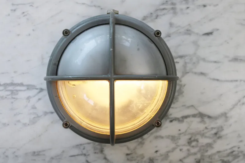 Pamono Skot Lamp Outdoor Lamp in Gray Design by Lauritz Knudsen for Louis Poulsen, 1990s> Garden Lighting
