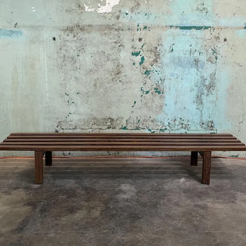 Pamono Slatted Bench by Martin Visser> Benches