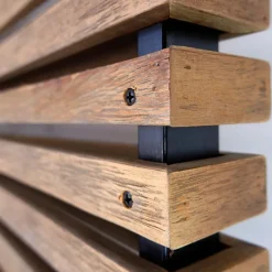 Pamono Slatted Wood Panel Room Divider or Slatted Coat Rack><noscript><img width=