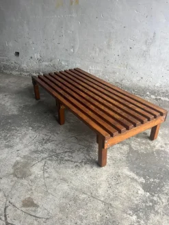 Pamono Slatted Wooden Bench or Coffee Table> Benches