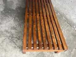 Pamono Slatted Wooden Bench or Coffee Table><noscript><img width=