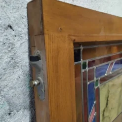 Online Pamono Sliding Door in Stained Glass, 1960s
