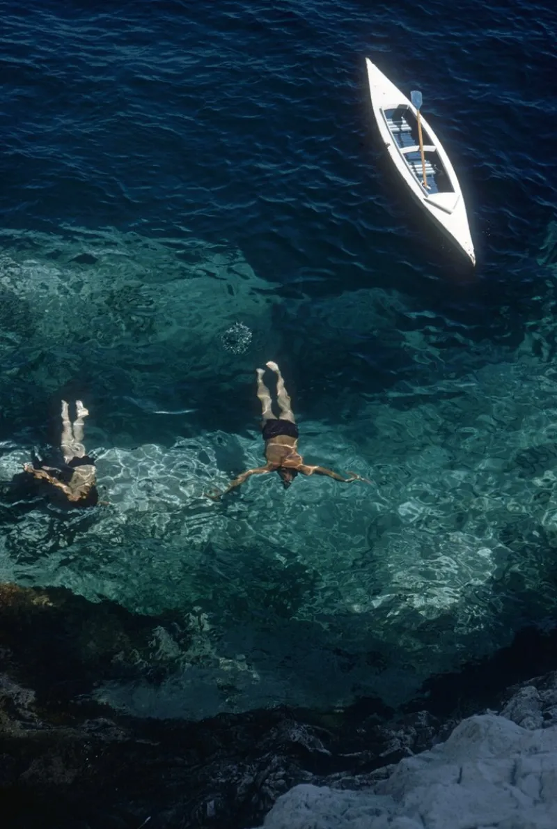 Pamono Slim Aarons, Capri Holiday, 1958, Digital Color C-Print> Photography