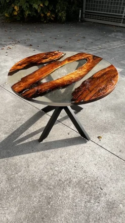 Discount Pamono SLR Table in Epoxy Resin by Andrea Toffanin for Hood - Back & Forth Design