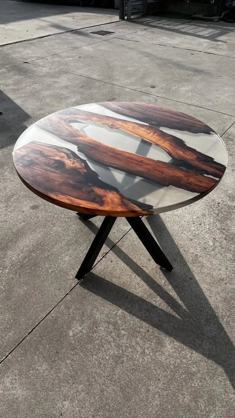 Discount Pamono SLR Table in Epoxy Resin by Andrea Toffanin for Hood - Back & Forth Design