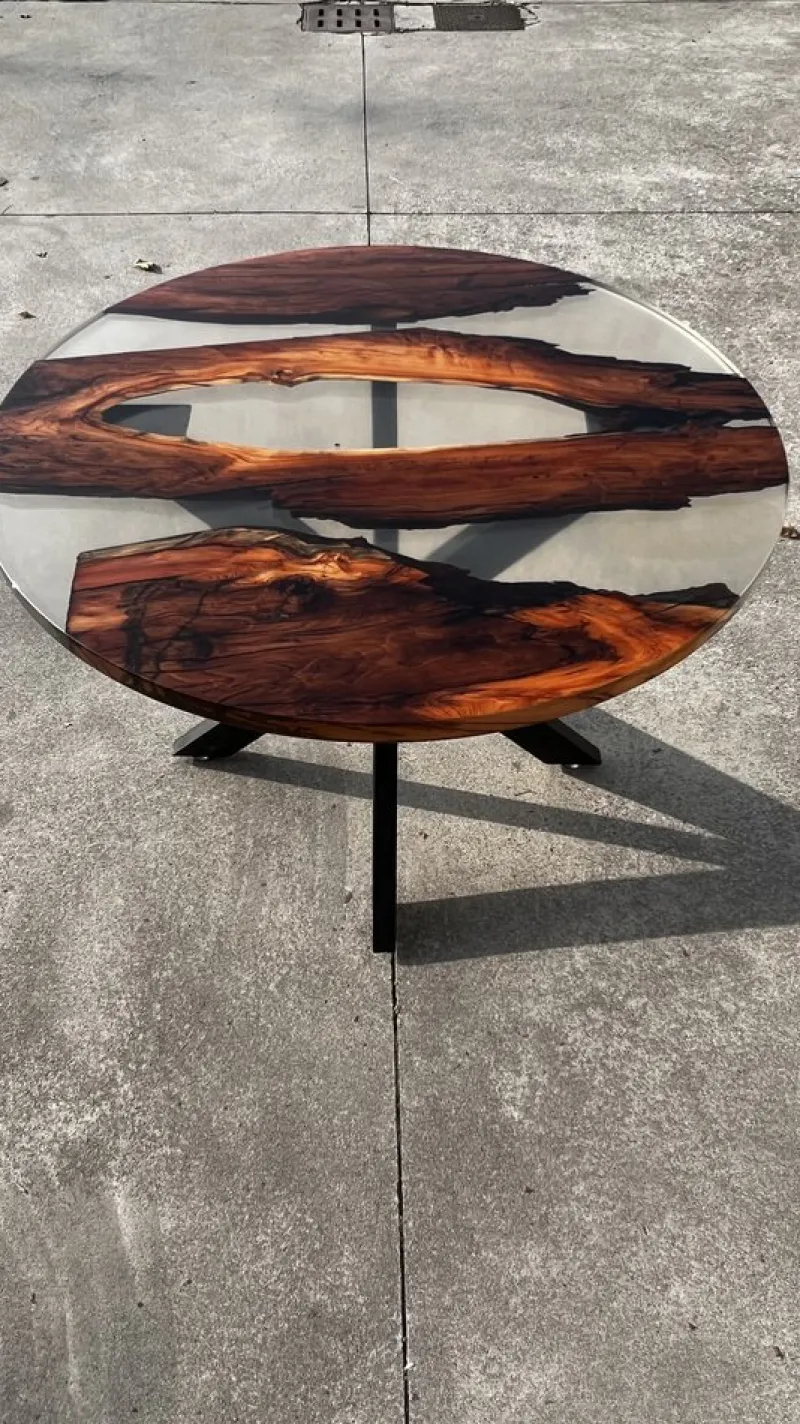 Discount Pamono SLR Table in Epoxy Resin by Andrea Toffanin for Hood - Back & Forth Design
