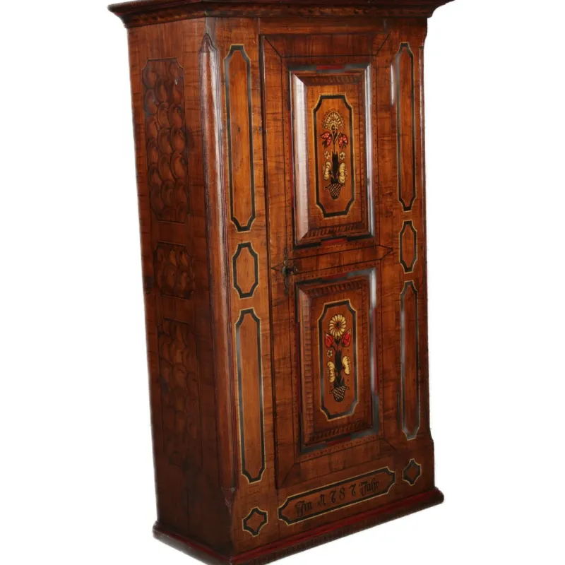 New Pamono Small Antique Baroque Cabinet, 1800