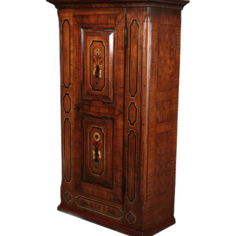 New Pamono Small Antique Baroque Cabinet, 1800